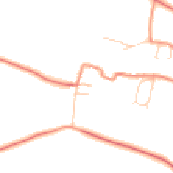 Daytime road noise heatmap for WF8 3SP