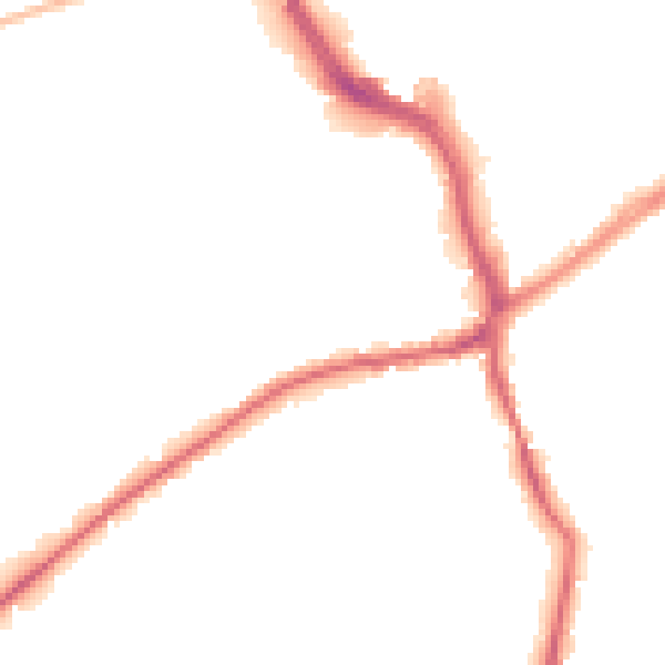 Night-time road noise heatmap for WF8 4DL