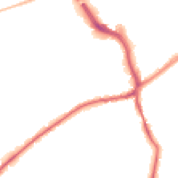 Night-time road noise heatmap for WF8 4DW
