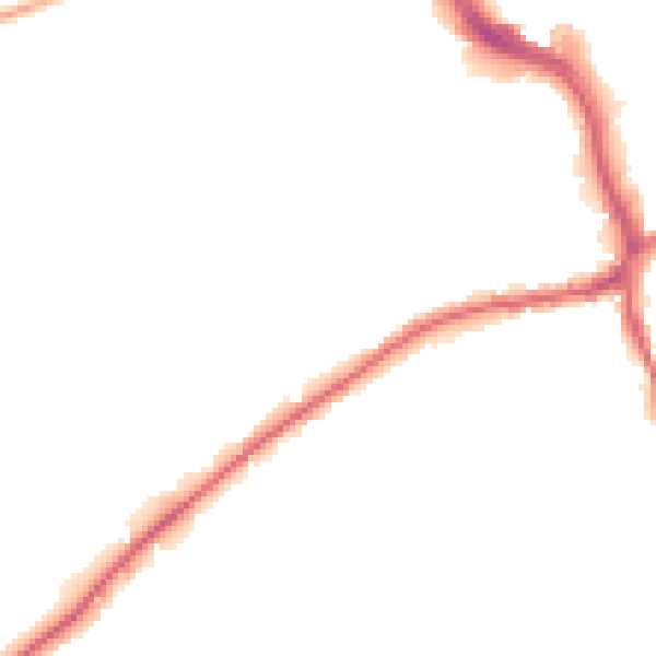 Night-time road noise heatmap for WF8 4EE