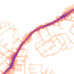Daytime road noise heatmap for WN2 1BG