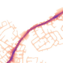 Daytime road noise heatmap for WN2 1BH