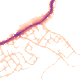 Daytime road noise heatmap for WN2 1BT