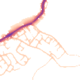 Daytime road noise heatmap for WN2 1BU