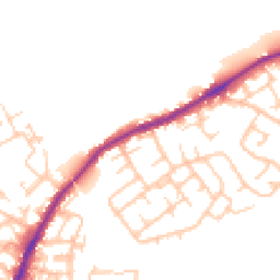 Daytime road noise heatmap for WN2 1BW