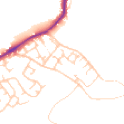 Daytime road noise heatmap for WN2 1BY