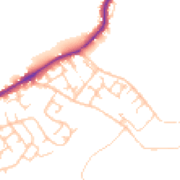 Daytime road noise heatmap for WN2 1BZ