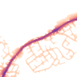 Daytime road noise heatmap for WN2 1DA