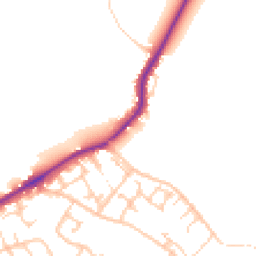 Daytime road noise heatmap for WN2 1DR