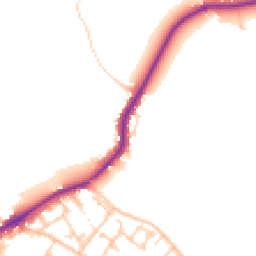 Daytime road noise heatmap for WN2 1DU