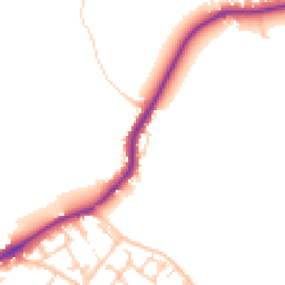 Daytime road noise heatmap for WN2 1DY