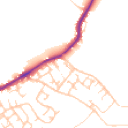 Daytime road noise heatmap for WN2 1EY