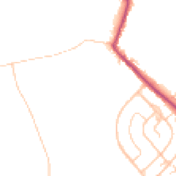 Daytime road noise heatmap for WN2 1LA