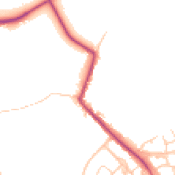 Daytime road noise heatmap for WN2 1LD