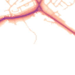 Daytime road noise heatmap for WN2 1PL