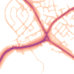 Daytime road noise heatmap for WN2 1SD
