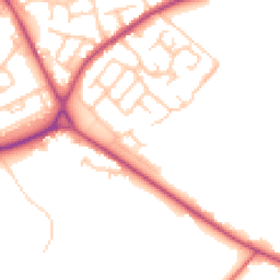 Daytime road noise heatmap for WN2 1XQ