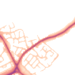 Daytime road noise heatmap for WN2 1YP