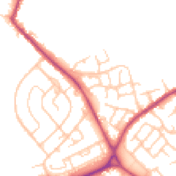 Daytime road noise heatmap for WN2 1ZF