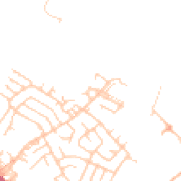 Daytime road noise heatmap for WN2 2EE