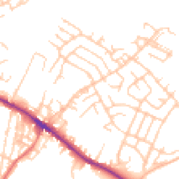 Daytime road noise heatmap for WN2 2ES