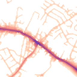 Daytime road noise heatmap for WN2 2HT