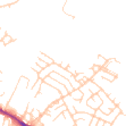 Daytime road noise heatmap for WN2 2JS