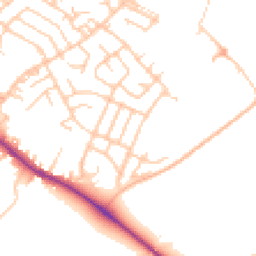 Daytime road noise heatmap for WN2 2PG