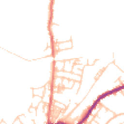 Daytime road noise heatmap for WN2 2PY
