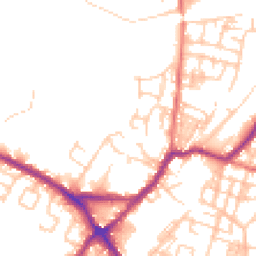 Daytime road noise heatmap for WN2 2RZ