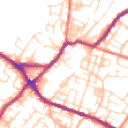 Daytime road noise heatmap for WN2 3AF