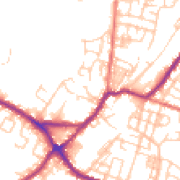 Daytime road noise heatmap for WN2 3AW