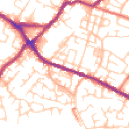 Daytime road noise heatmap for WN2 3EH
