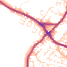 Daytime road noise heatmap for WN2 3FR