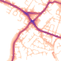 Daytime road noise heatmap for WN2 3HF