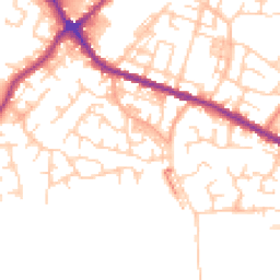 Daytime road noise heatmap for WN2 3JG