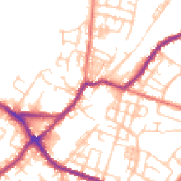 Daytime road noise heatmap for WN2 3LG