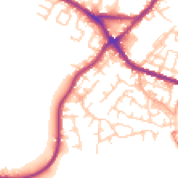 Daytime road noise heatmap for WN2 3LH