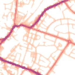 Daytime road noise heatmap for WN2 3ND