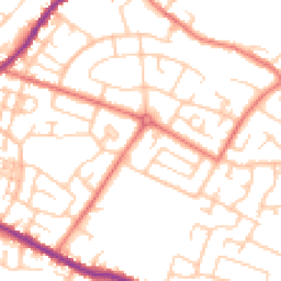 Daytime road noise heatmap for WN2 3QN