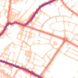 Daytime road noise heatmap for WN2 3QT