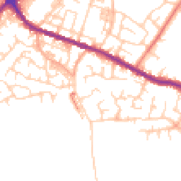 Daytime road noise heatmap for WN2 3RW