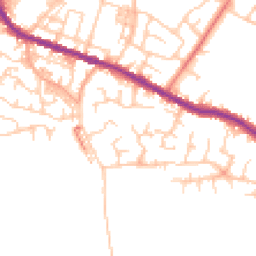 Daytime road noise heatmap for WN2 3SS