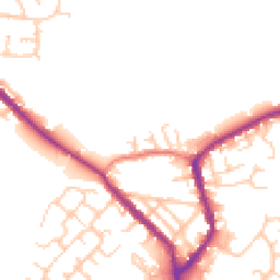 Daytime road noise heatmap for WN2 3SY