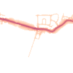Daytime road noise heatmap for WN2 4AB