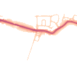 Daytime road noise heatmap for WN2 4AD
