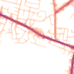 Daytime road noise heatmap for WN2 4GT
