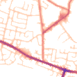 Daytime road noise heatmap for WN2 4HE