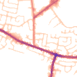 Daytime road noise heatmap for WN2 4HQ
