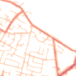 Daytime road noise heatmap for WN2 4HU